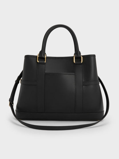 CHARLES & KEITH Trending / Scottie Tote Bag - Black