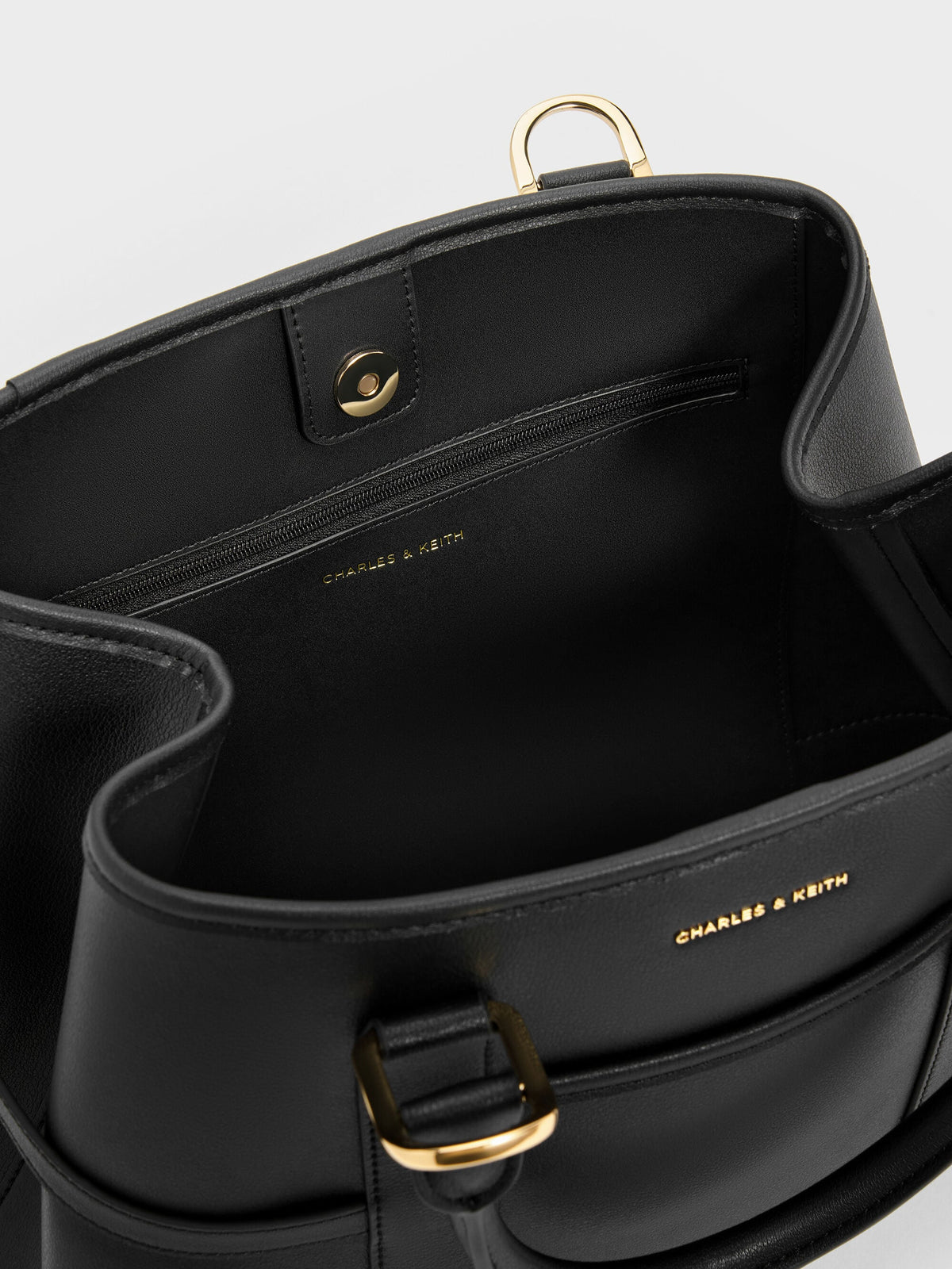 CHARLES & KEITH Trending / Scottie Tote Bag - Black