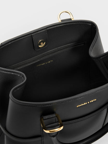 CHARLES & KEITH Trending / Scottie Tote Bag - Black