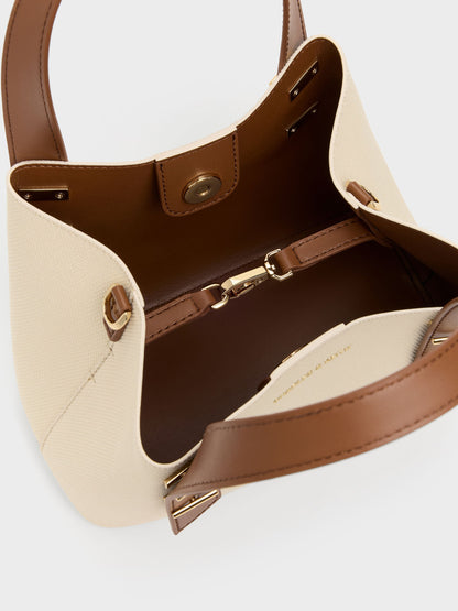 CHARLES & KEITH Smart Buy / Mini Shania Canvas Tote Bag - Multi