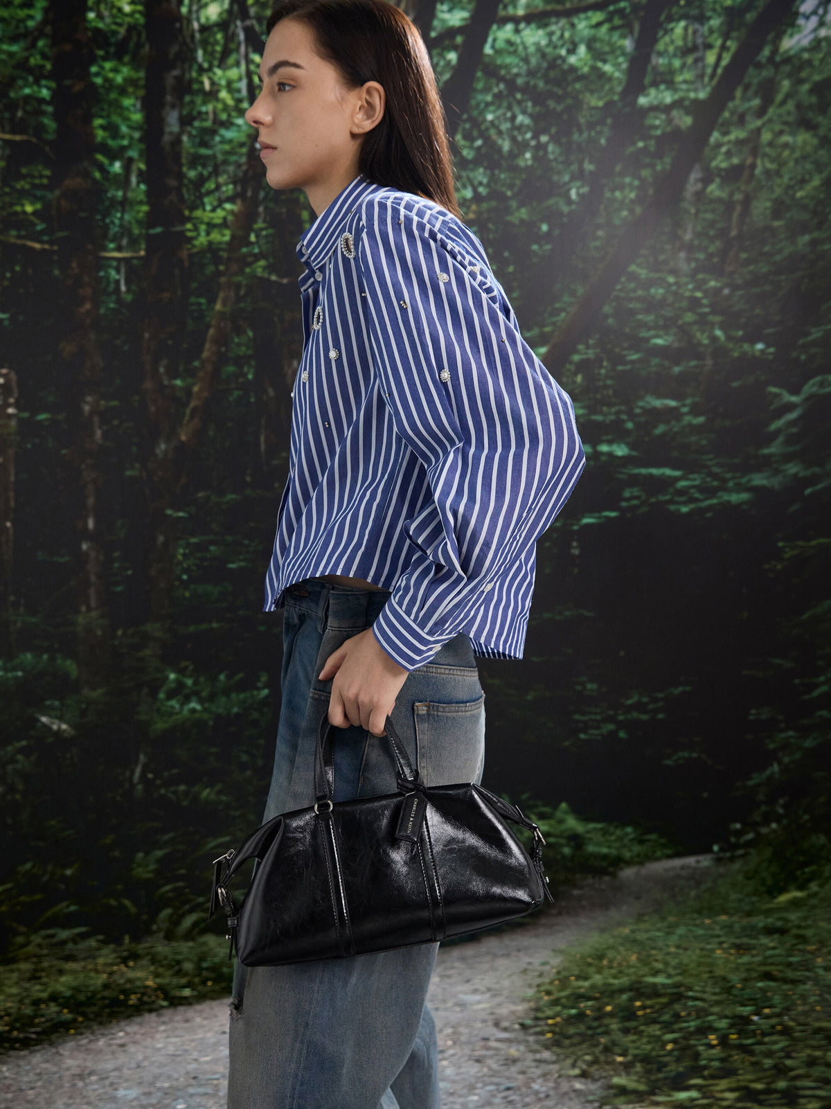 CHARLES & KEITH Top Pick / Fergie Bowling Bag - Noir