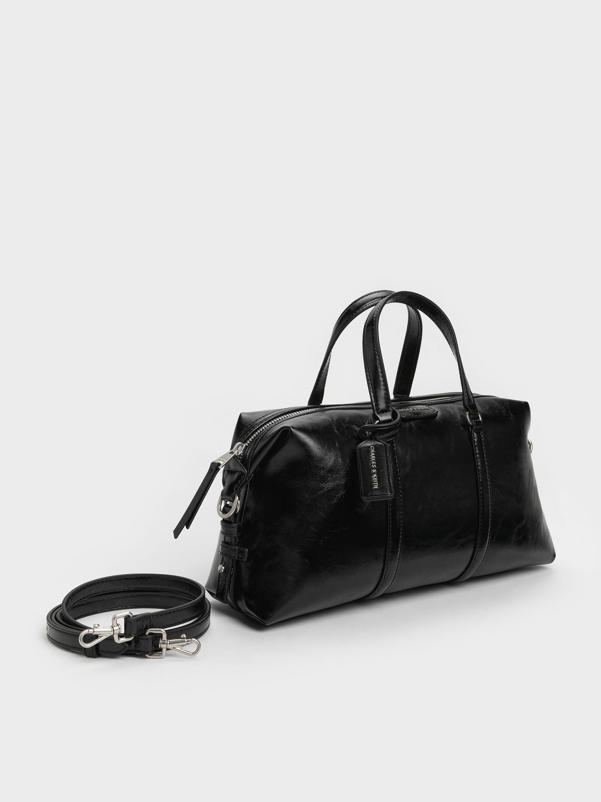 CHARLES & KEITH Top Pick / Fergie Bowling Bag - Noir