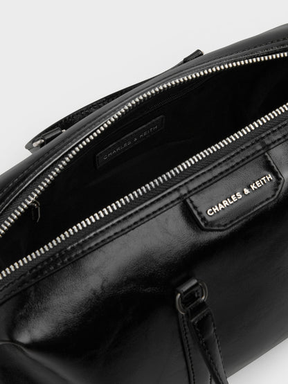 CHARLES & KEITH Top Pick / Fergie Bowling Bag - Noir