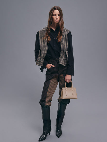 CHARLES & KEITH Special Offer / Allyn Structured Trapeze Tote Bag - Taupe