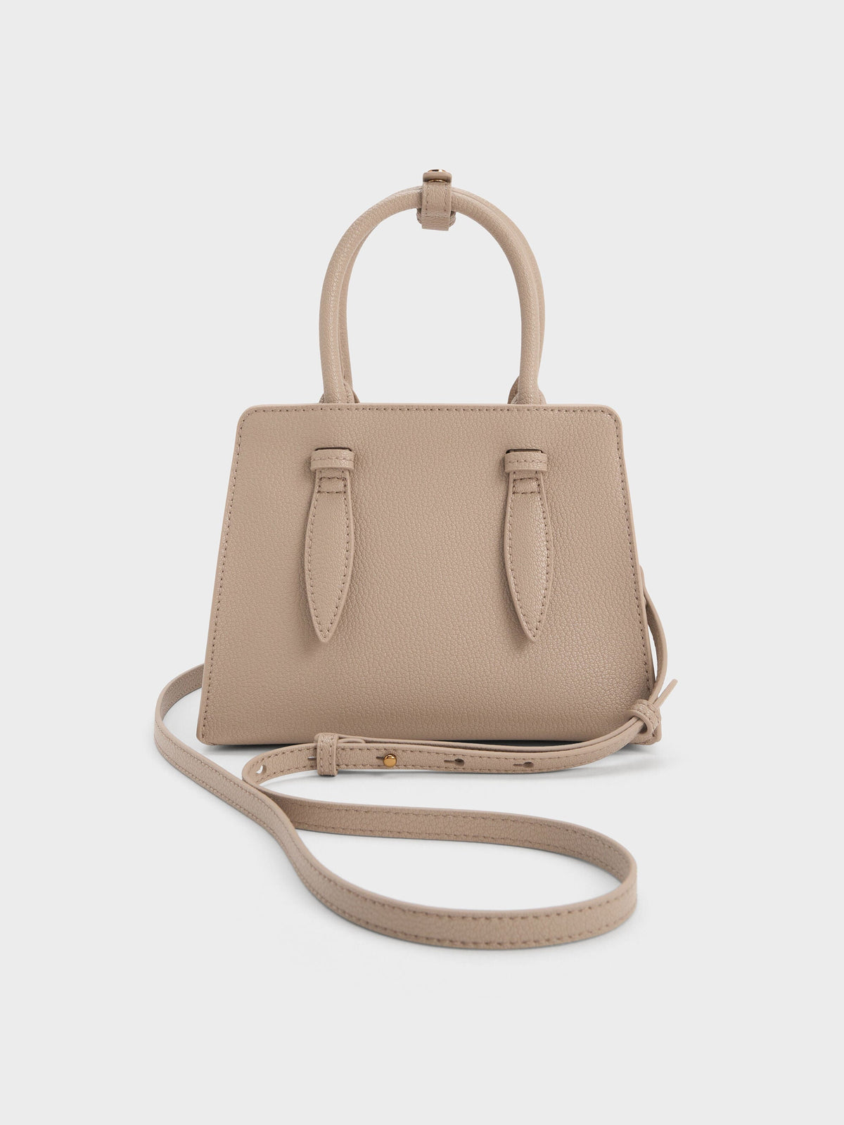 CHARLES & KEITH Special Offer / Allyn Structured Trapeze Tote Bag - Taupe