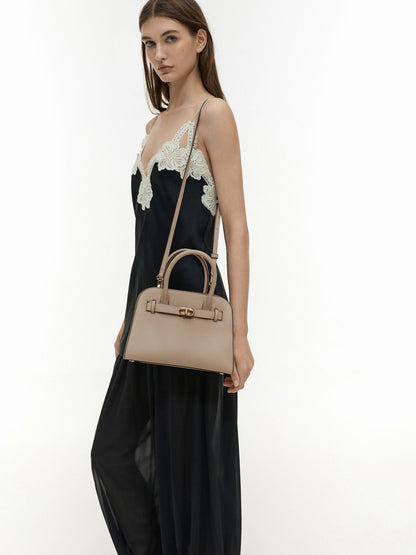 CHARLES & KEITH Essential / Aubrielle Belted Tote Bag - Taupe