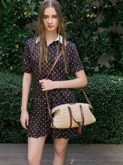 CHARLES & KEITH Discount / Fergie Woven Bowling Bag - Multi