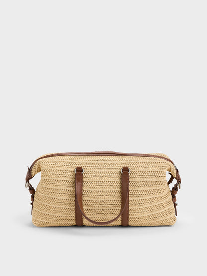 CHARLES & KEITH Discount / Fergie Woven Bowling Bag - Multi