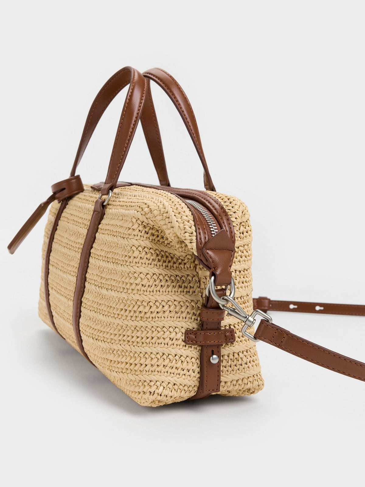 CHARLES & KEITH Discount / Fergie Woven Bowling Bag - Multi