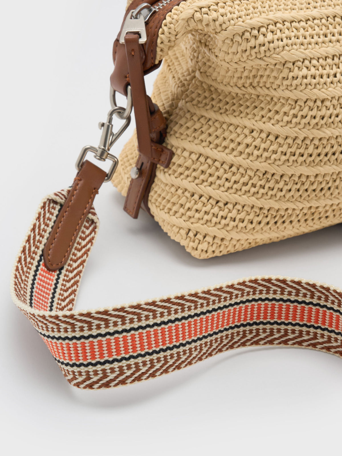 CHARLES & KEITH Discount / Fergie Woven Bowling Bag - Multi