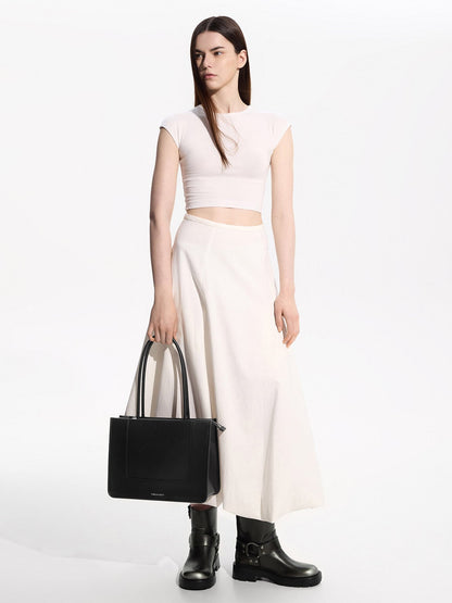 CHARLES & KEITH Classic / Daylla Tote Bag - Noir