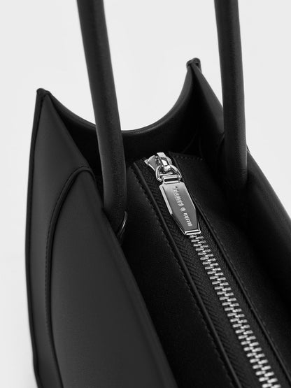 CHARLES & KEITH Classic / Daylla Tote Bag - Noir