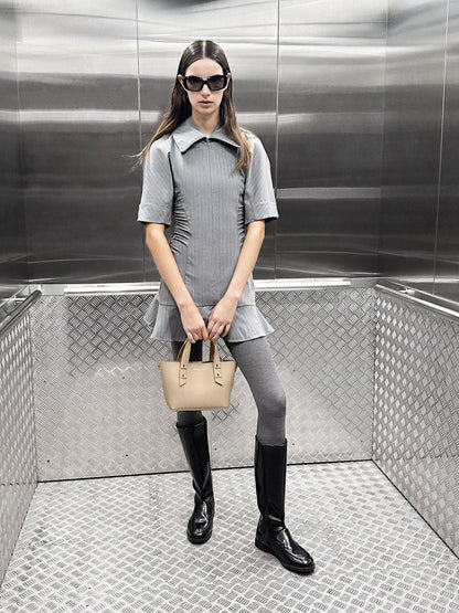 CHARLES & KEITH Premium / Mini Shania Tote Bag - Dusted Oat