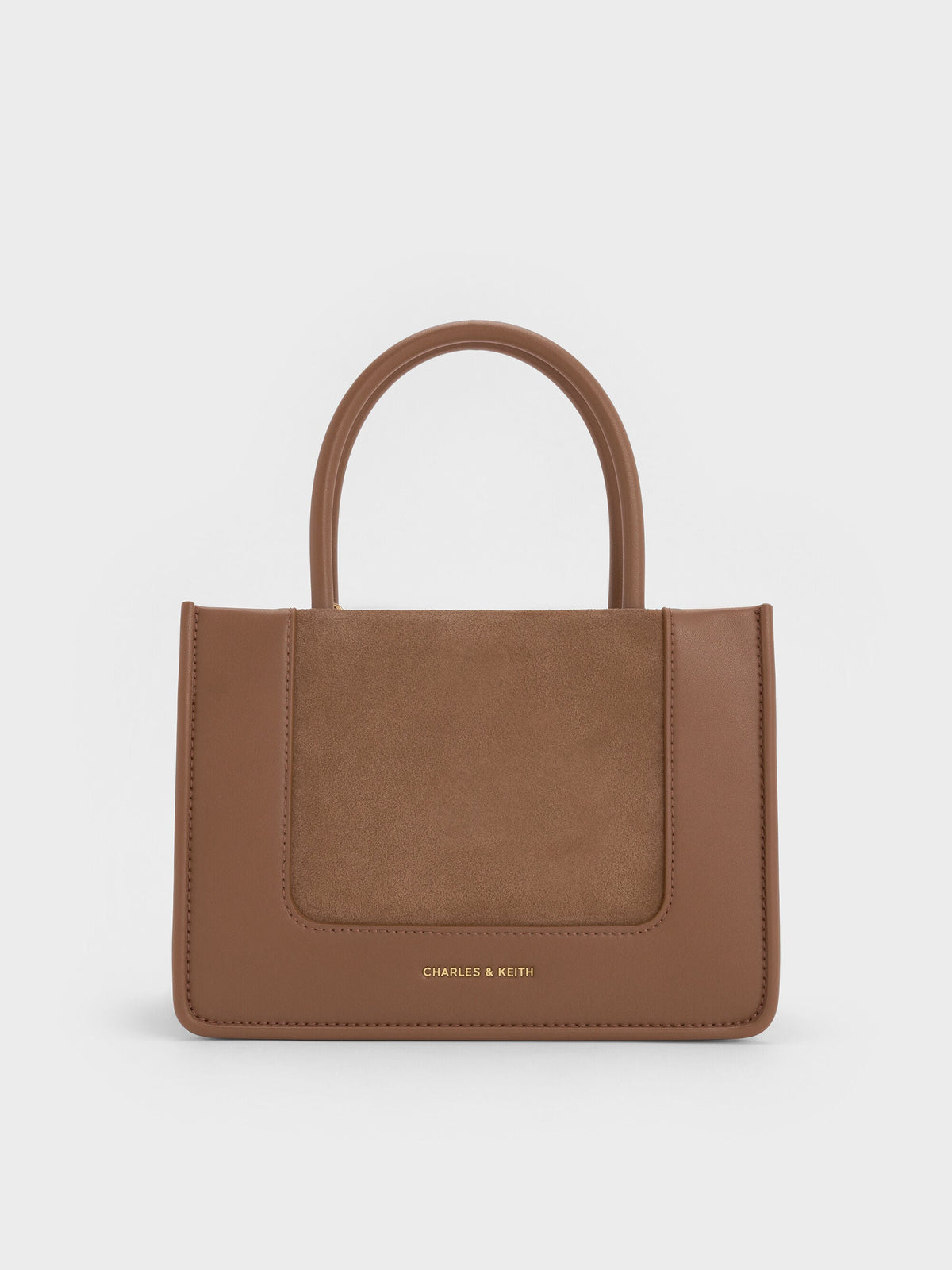 CHARLES & KEITH New / Mini Daylla Tote Bag - Mocha Brown
