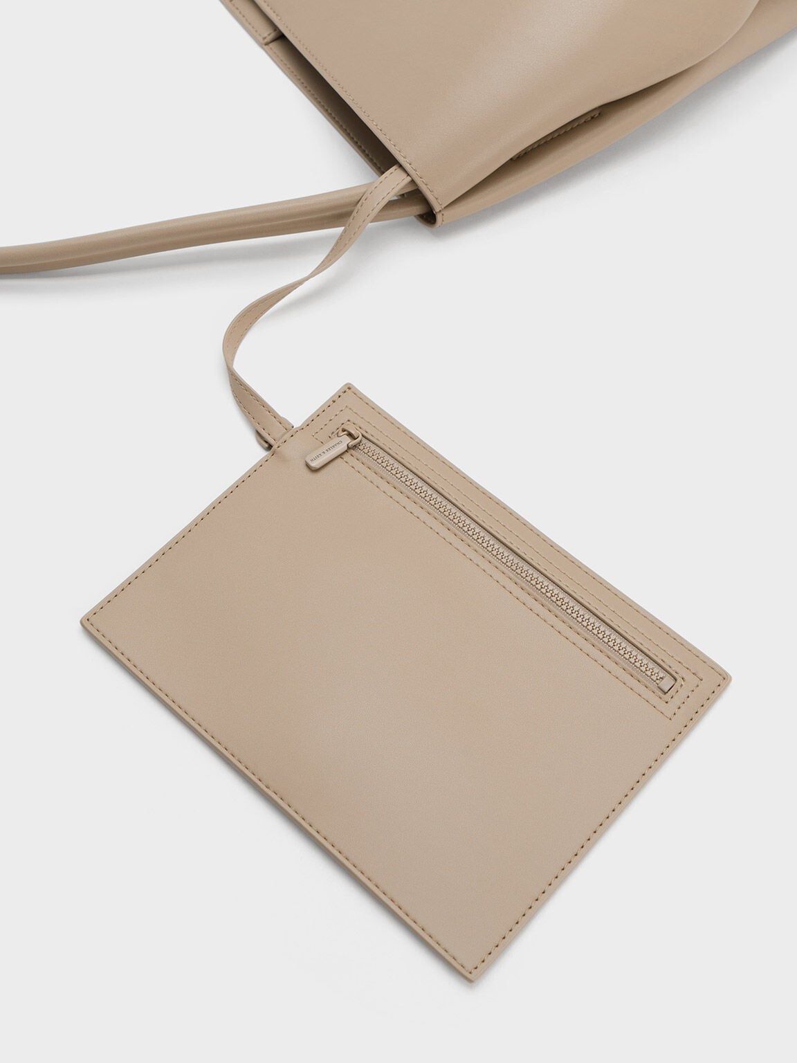 CHARLES & KEITH Quality / Leia Tote Bag - Taupe