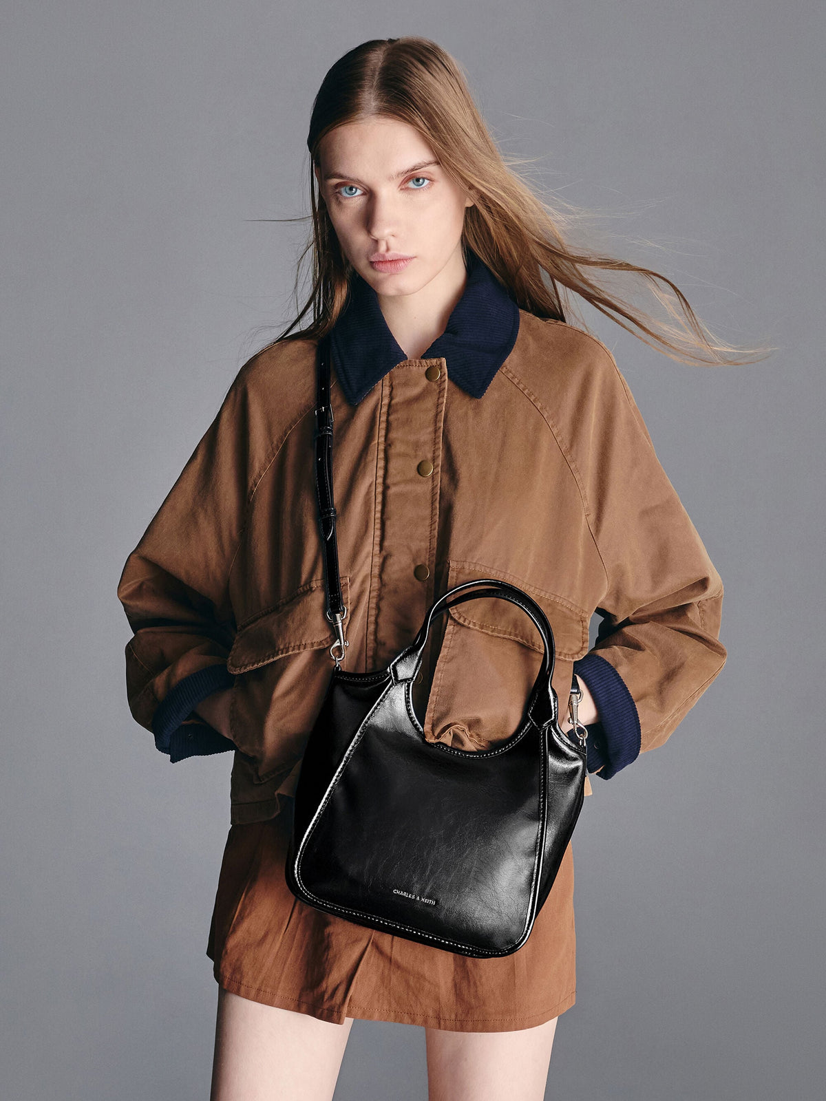 CHARLES & KEITH Trusted / Mini Sianna Tote Bag - Noir