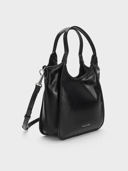 CHARLES & KEITH Trusted / Mini Sianna Tote Bag - Noir