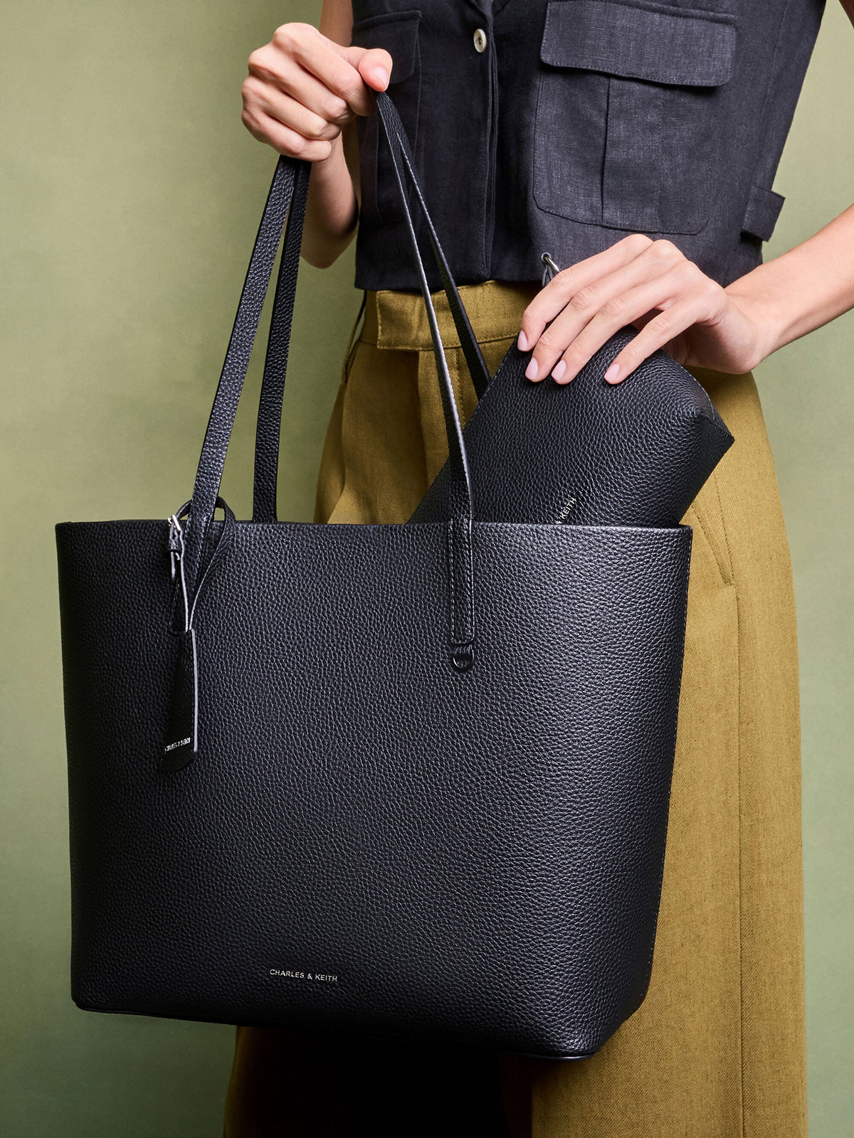 CHARLES & KEITH Quality / Beryl Tote Bag - Noir