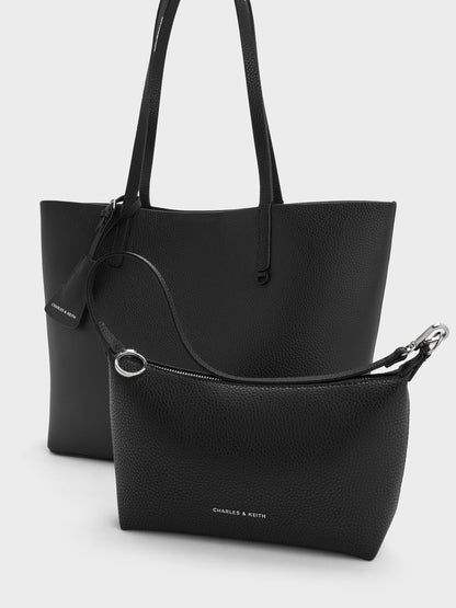 CHARLES & KEITH Quality / Beryl Tote Bag - Noir