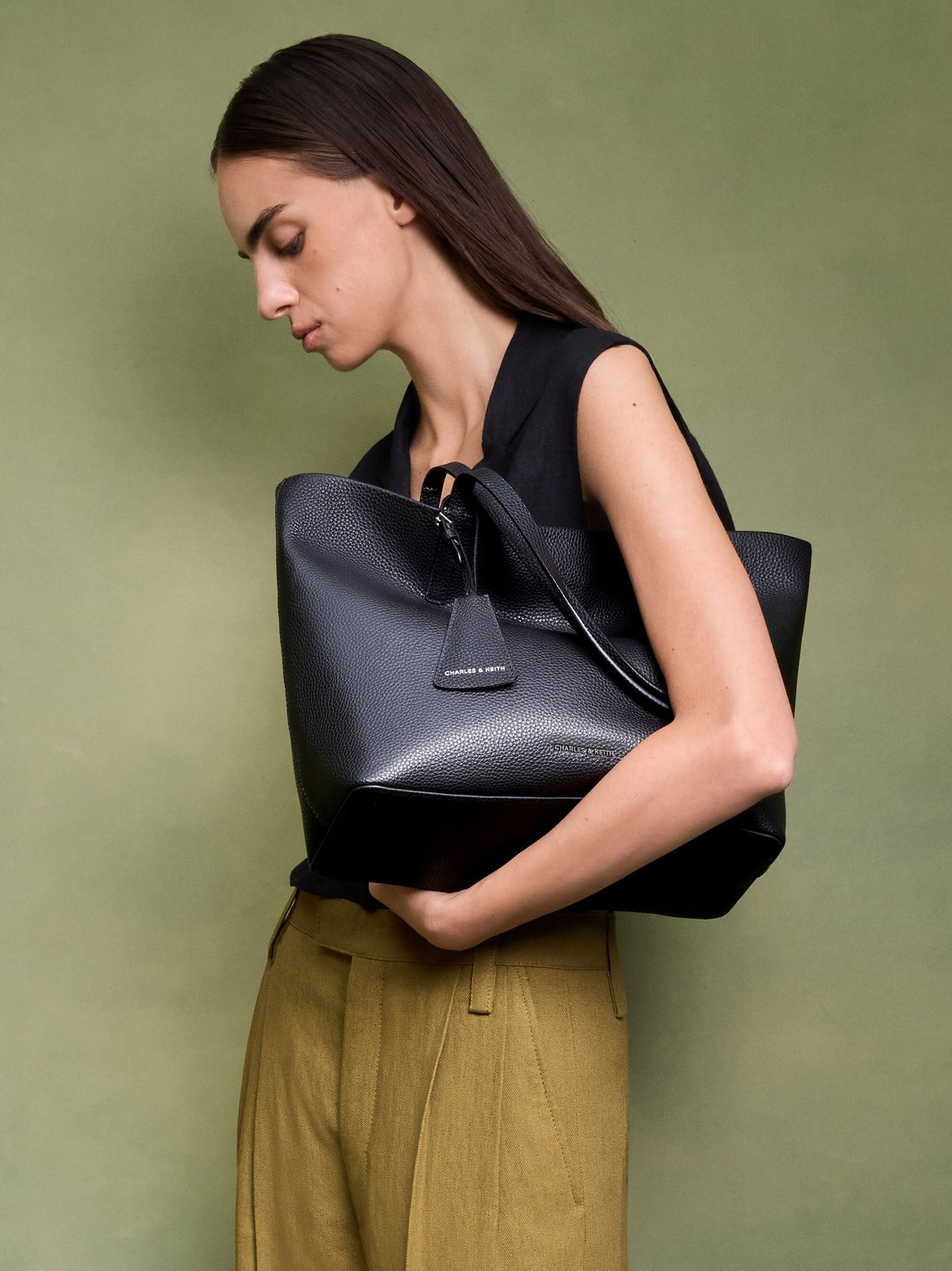 CHARLES & KEITH Quality / Beryl Tote Bag - Noir
