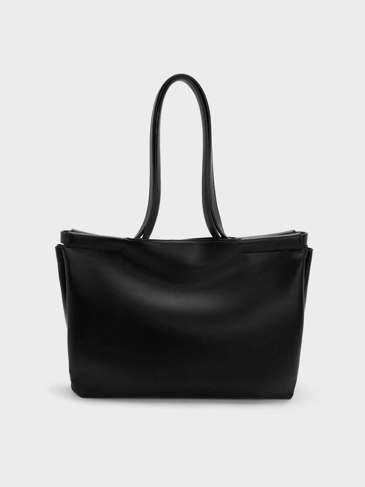 CHARLES & KEITH Trending / XL Zephyr Tassel Tote Bag - Black