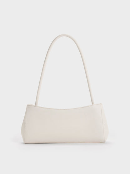 CHARLES & KEITH Smart Buy / Hazel Bow Panelled Shoulder Bag - Cream