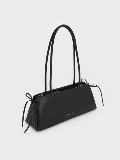 CHARLES & KEITH Trending / Hazel Bow Shoulder Bag - Noir