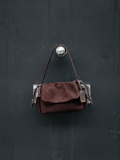 CHARLES & KEITH Deals / Khai Ruched Top Handle Bag - Espresso Brown