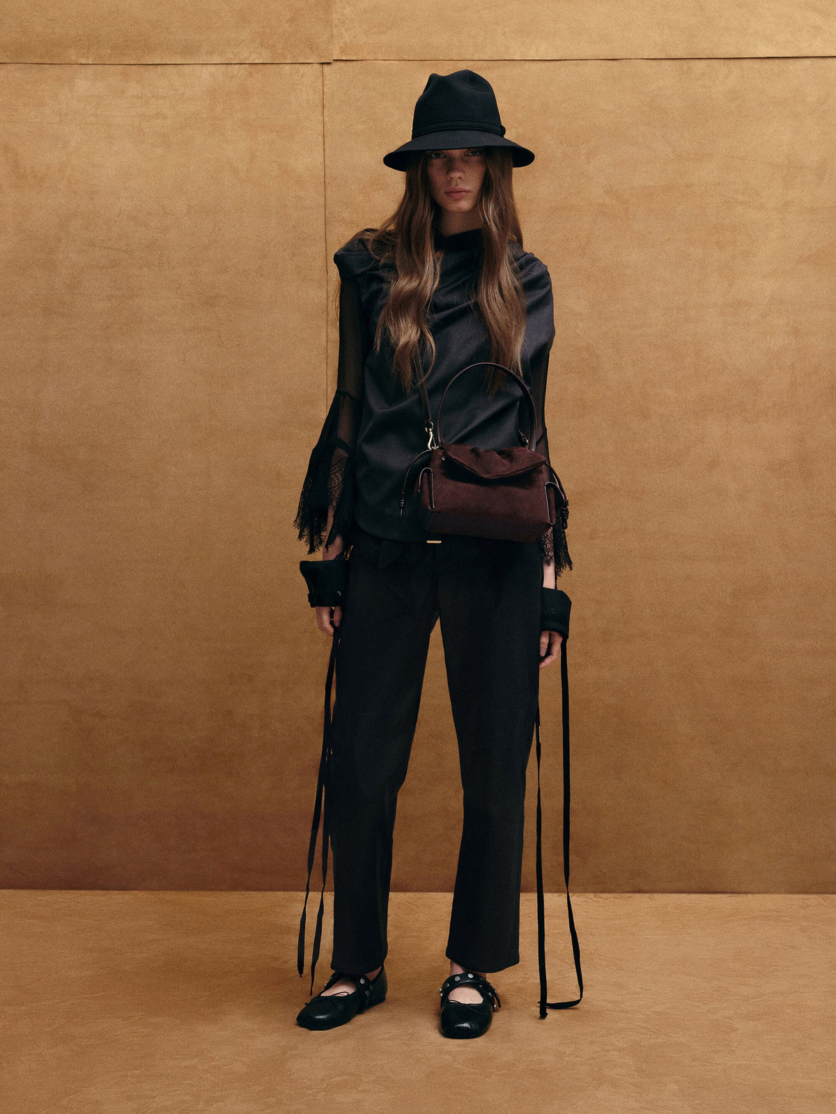 CHARLES & KEITH Deals / Khai Ruched Top Handle Bag - Espresso Brown