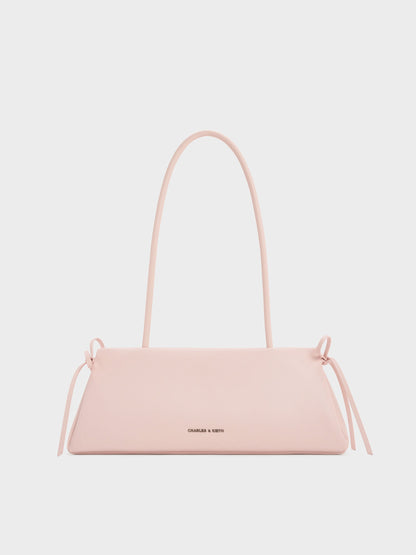 CHARLES & KEITH Customer Favorite / Hazel Bow Shoulder Bag - Soft Pink