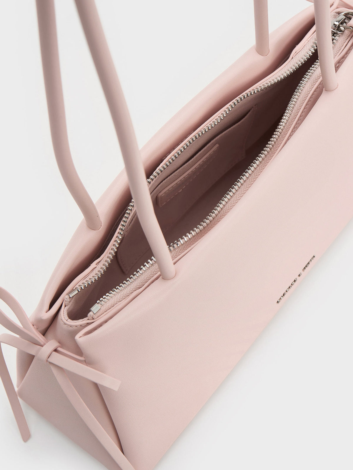 CHARLES & KEITH Customer Favorite / Hazel Bow Shoulder Bag - Soft Pink