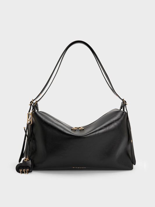 CHARLES & KEITH Special Offer / Rey Slouchy Shoulder Bag - Black