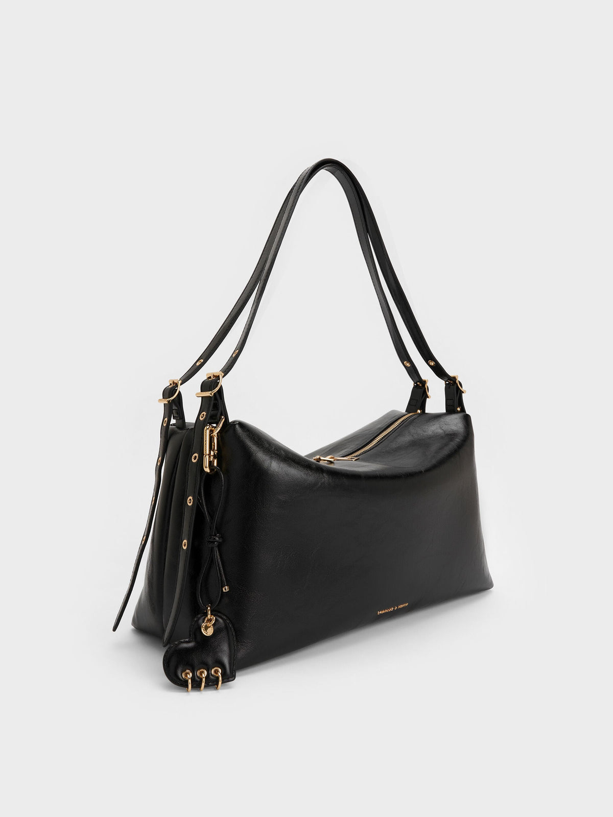 CHARLES & KEITH Special Offer / Rey Slouchy Shoulder Bag - Black