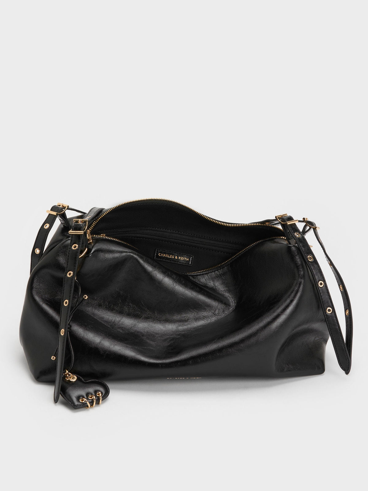 CHARLES & KEITH Special Offer / Rey Slouchy Shoulder Bag - Black