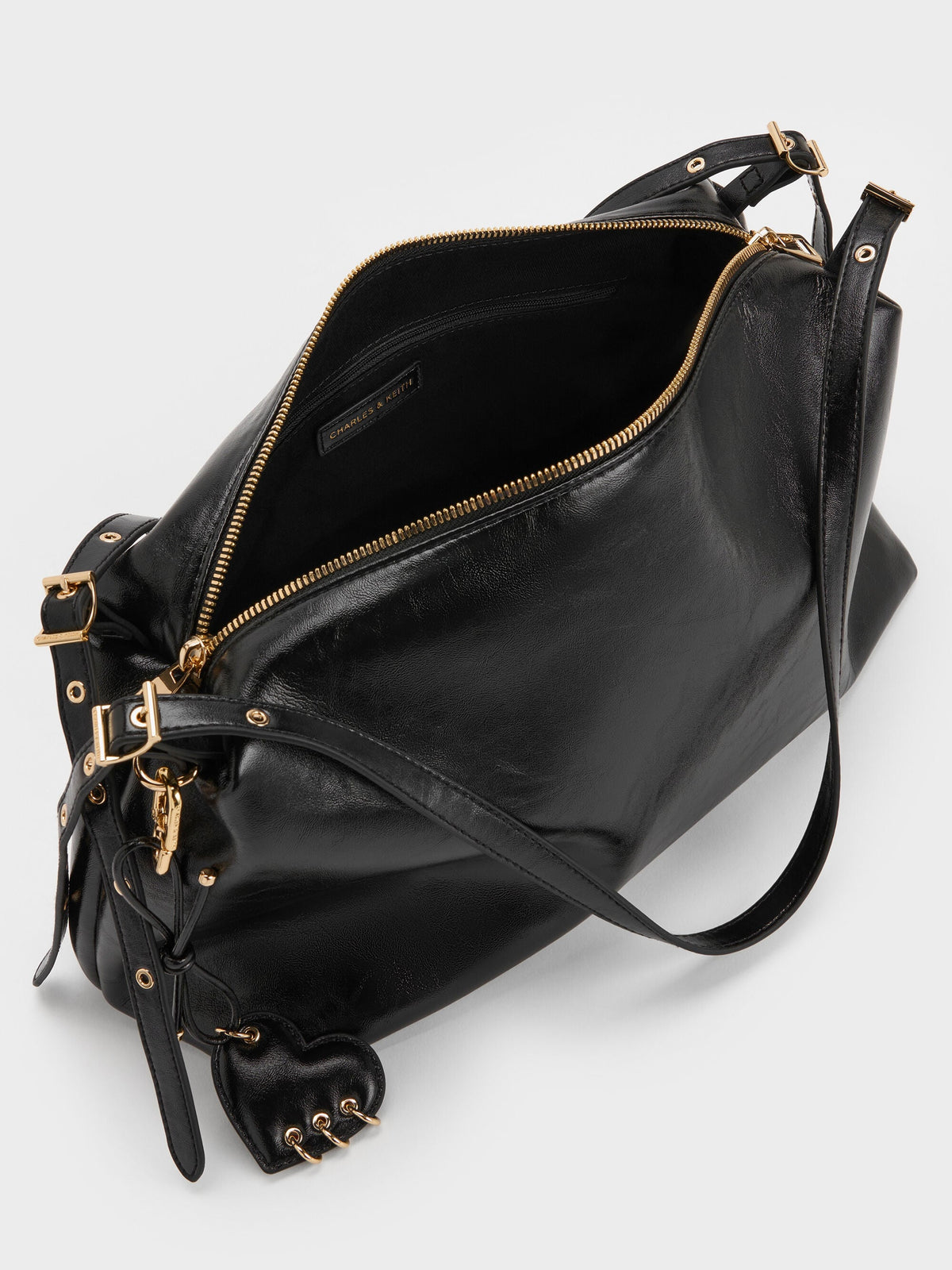 CHARLES & KEITH Special Offer / Rey Slouchy Shoulder Bag - Black