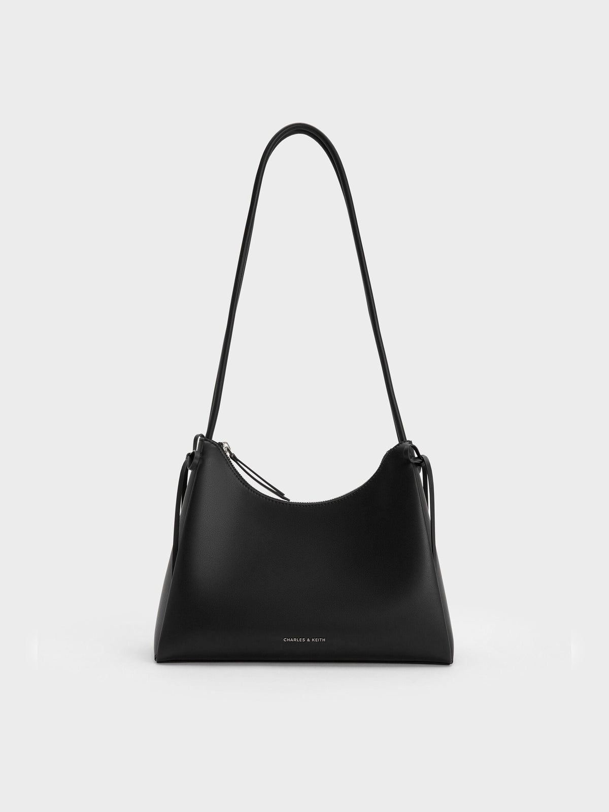 CHARLES & KEITH Best Seller / Hazel Bow Hobo Bag - Noir