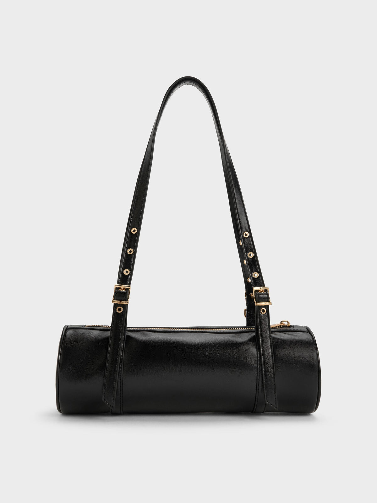 CHARLES & KEITH Signature / Rey Elongated Shoulder Bag - Black