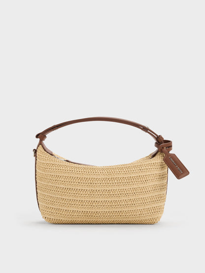 CHARLES & KEITH Everyday / Ivette Raffia Woven Shoulder Bag - Multi