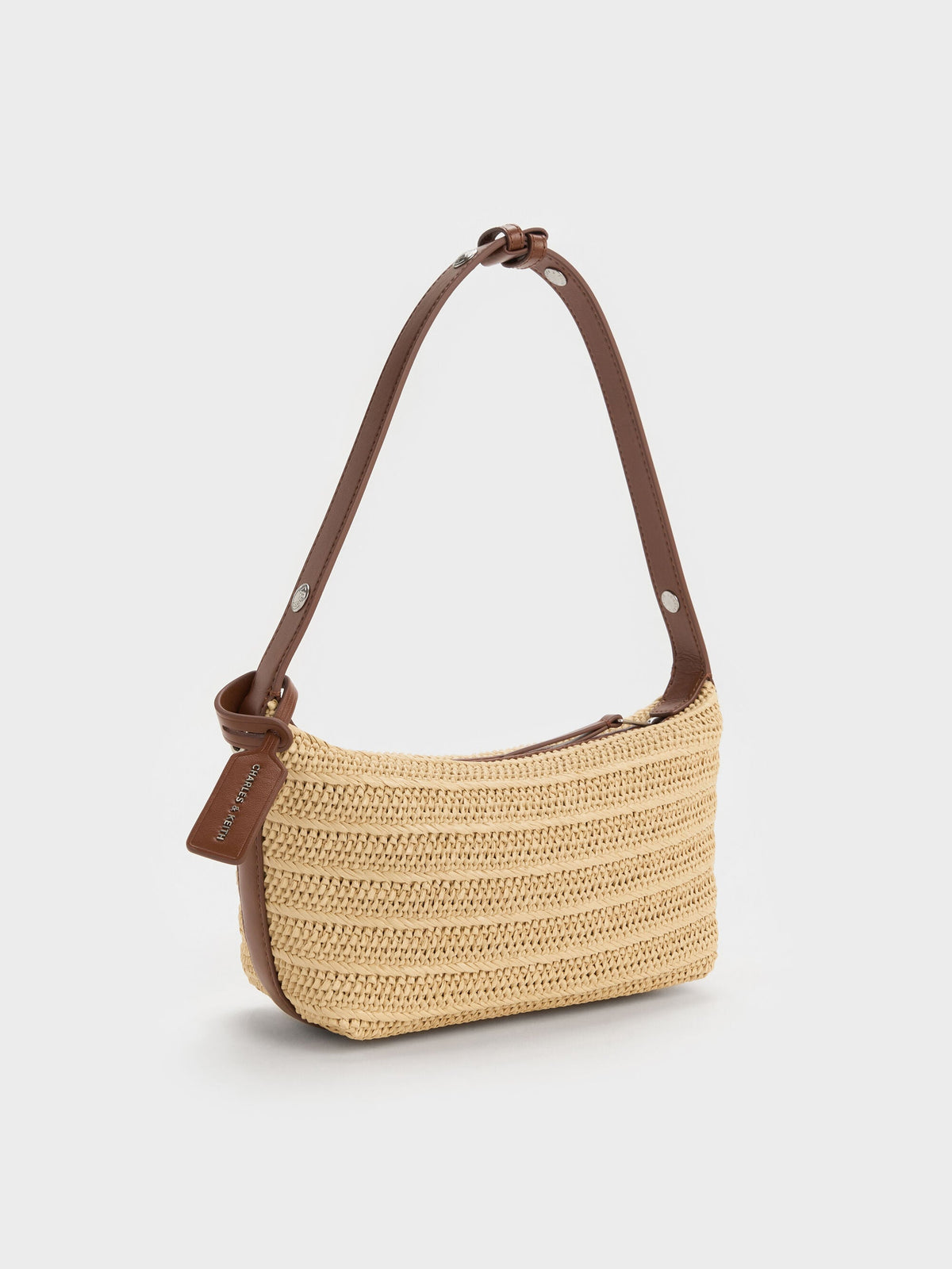 CHARLES & KEITH Everyday / Ivette Raffia Woven Shoulder Bag - Multi