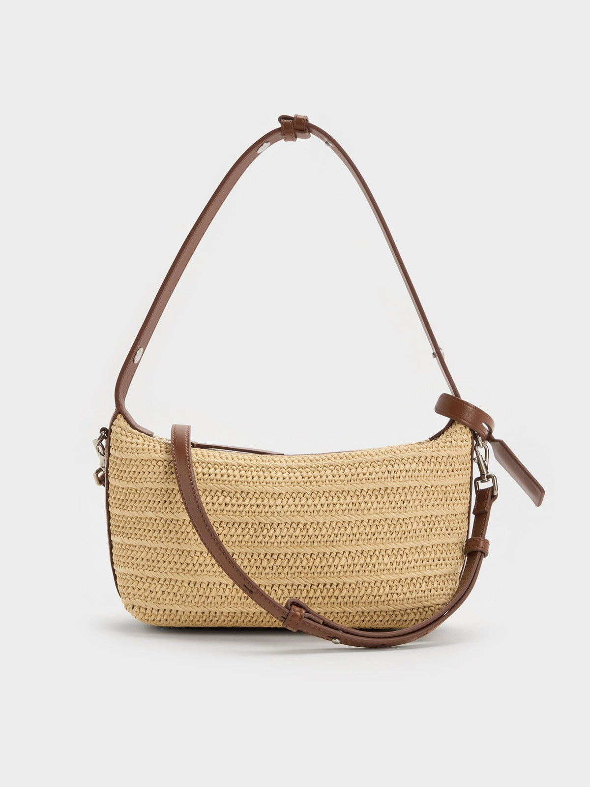 CHARLES & KEITH Everyday / Ivette Raffia Woven Shoulder Bag - Multi