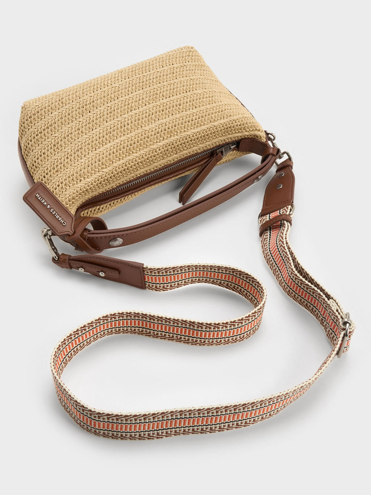 CHARLES & KEITH Everyday / Ivette Raffia Woven Shoulder Bag - Multi