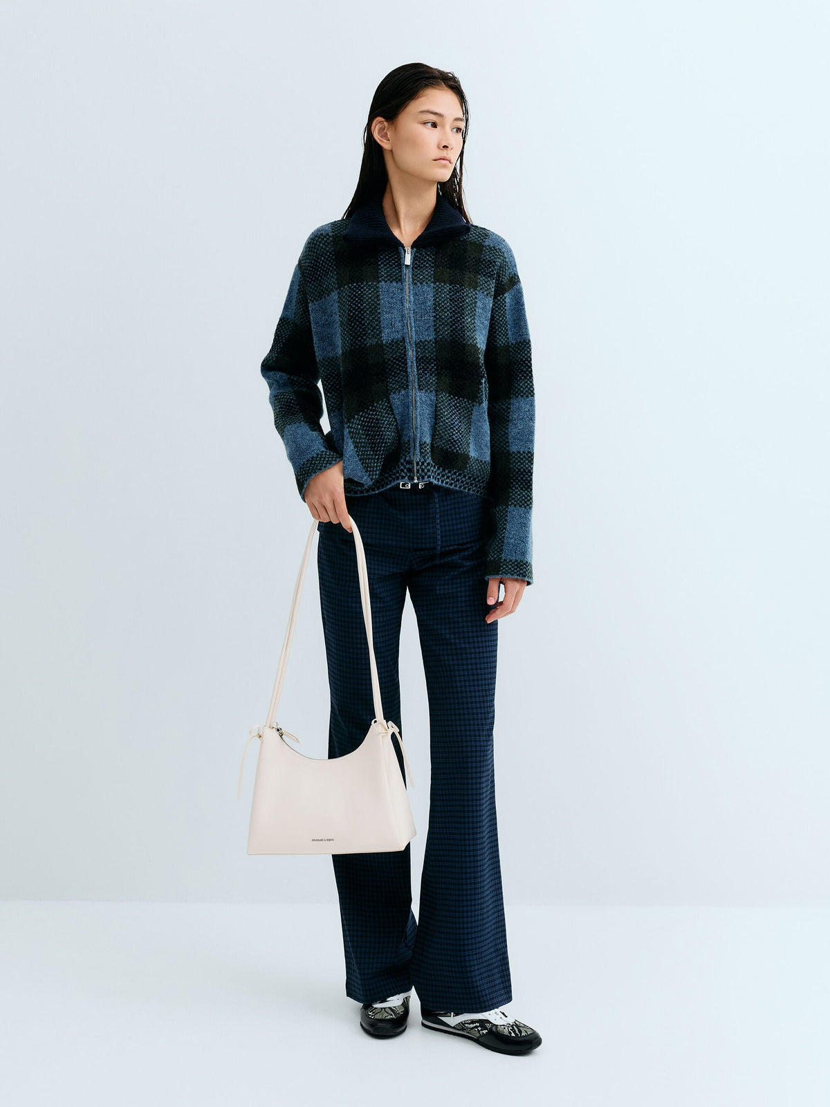 CHARLES & KEITH Classic / Hazel Bow Hobo Bag - Cream