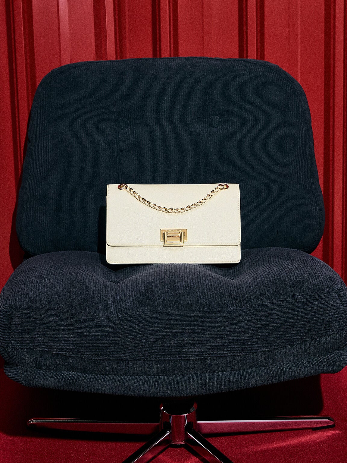 CHARLES & KEITH Trending / Everline Braided-Strap Shoulder Bag - Cream