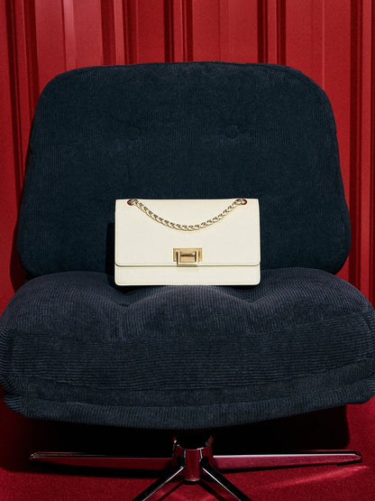 CHARLES & KEITH Trending / Everline Braided-Strap Shoulder Bag - Cream