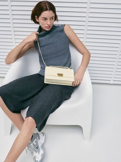CHARLES & KEITH Trending / Everline Braided-Strap Shoulder Bag - Cream