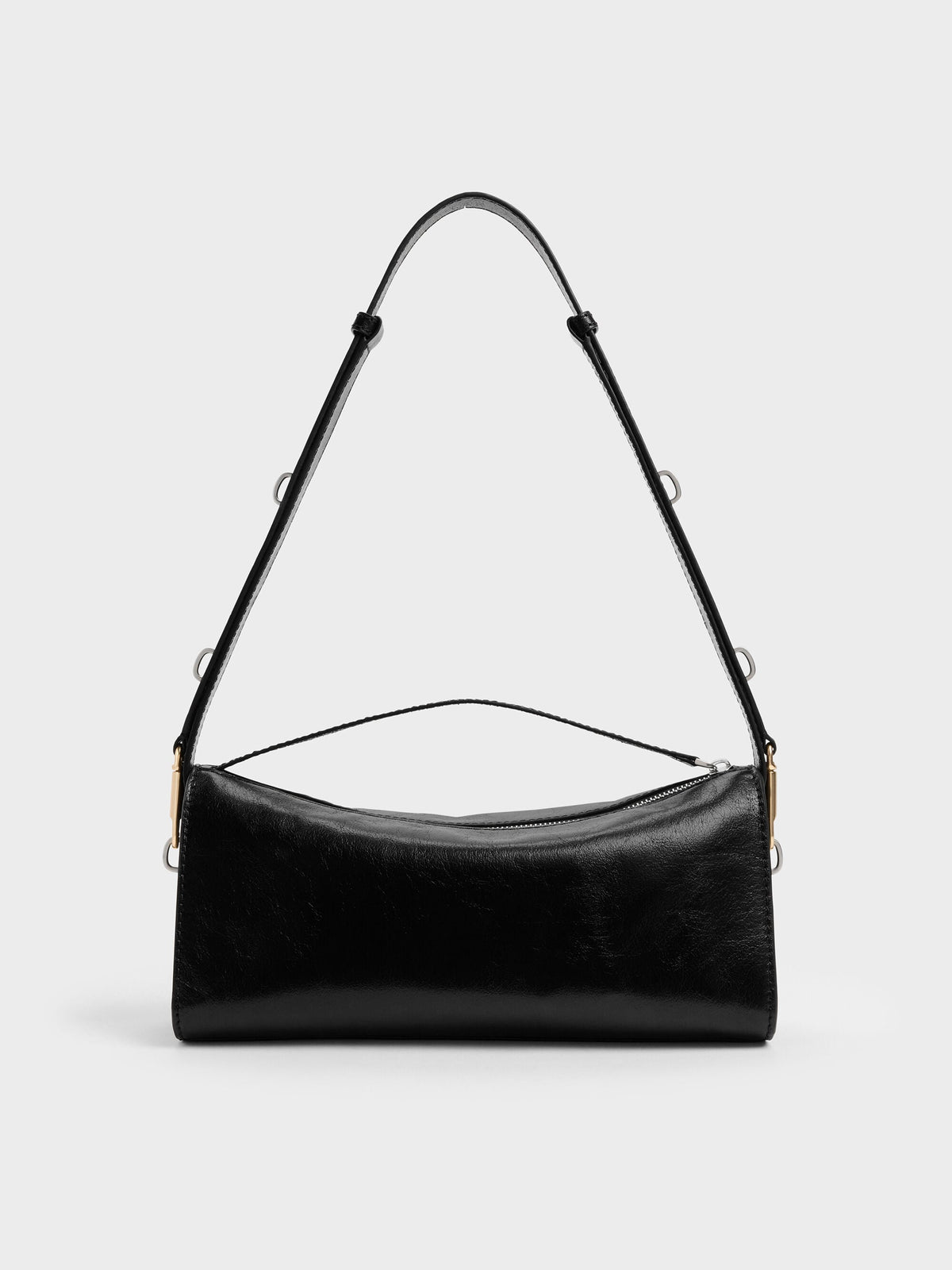 CHARLES & KEITH Classic / Delfina Elongated Shoulder Bag - Noir