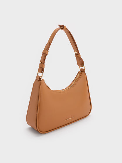 CHARLES & KEITH Customer Favorite / Lane Chain-Strap Shoulder Bag - Russet Brown