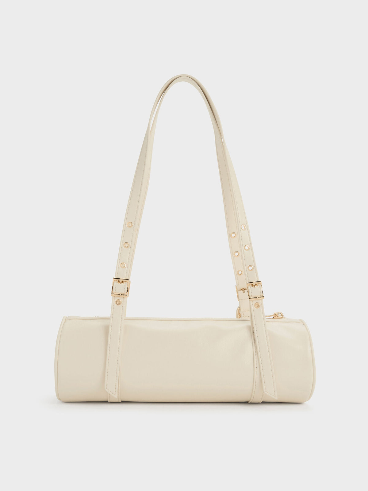 CHARLES & KEITH Smart Buy / Rey Elongated Shoulder Bag - Cream