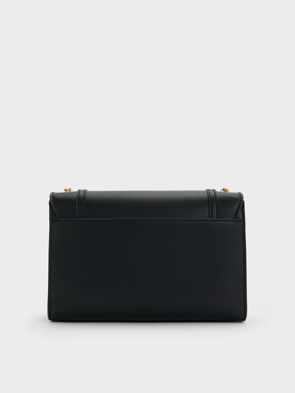 CHARLES & KEITH Recommended / Shalia Chain-Strap Shoulder Bag - Black