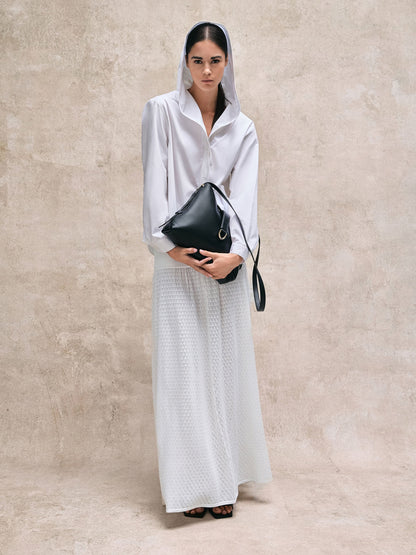 CHARLES & KEITH Trending / Gabine Leather Belted Hobo Bag - Black